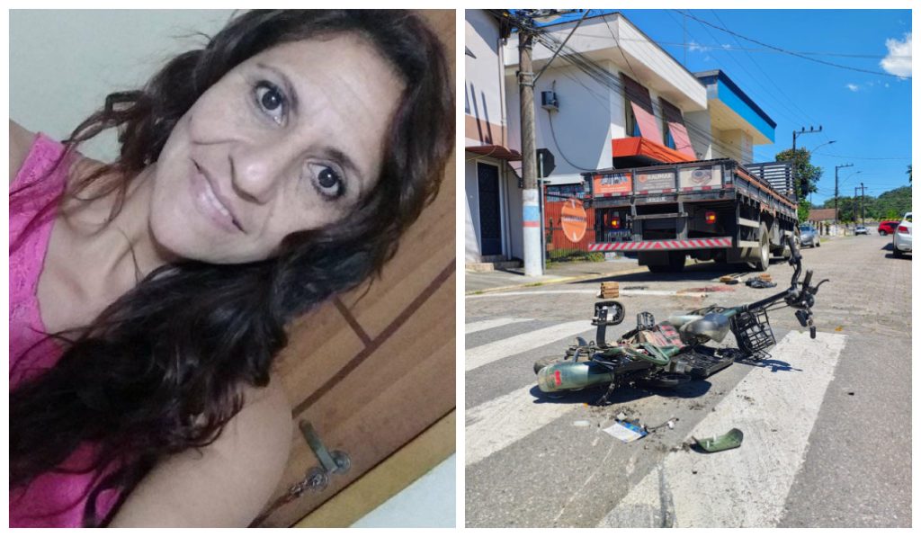 Identificada vítima de acidente entre bicicleta elétrica e caminhão em Guaramirim